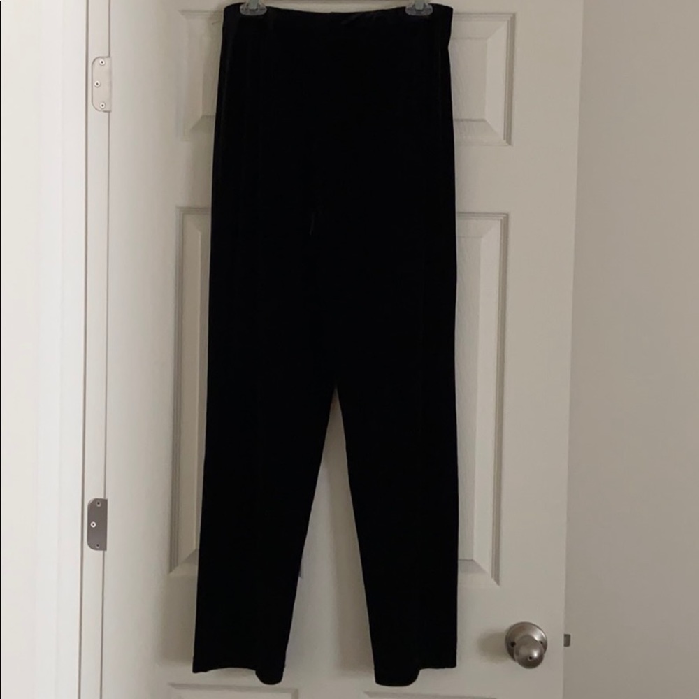 Jaclyn Smith Black Velvet Pants